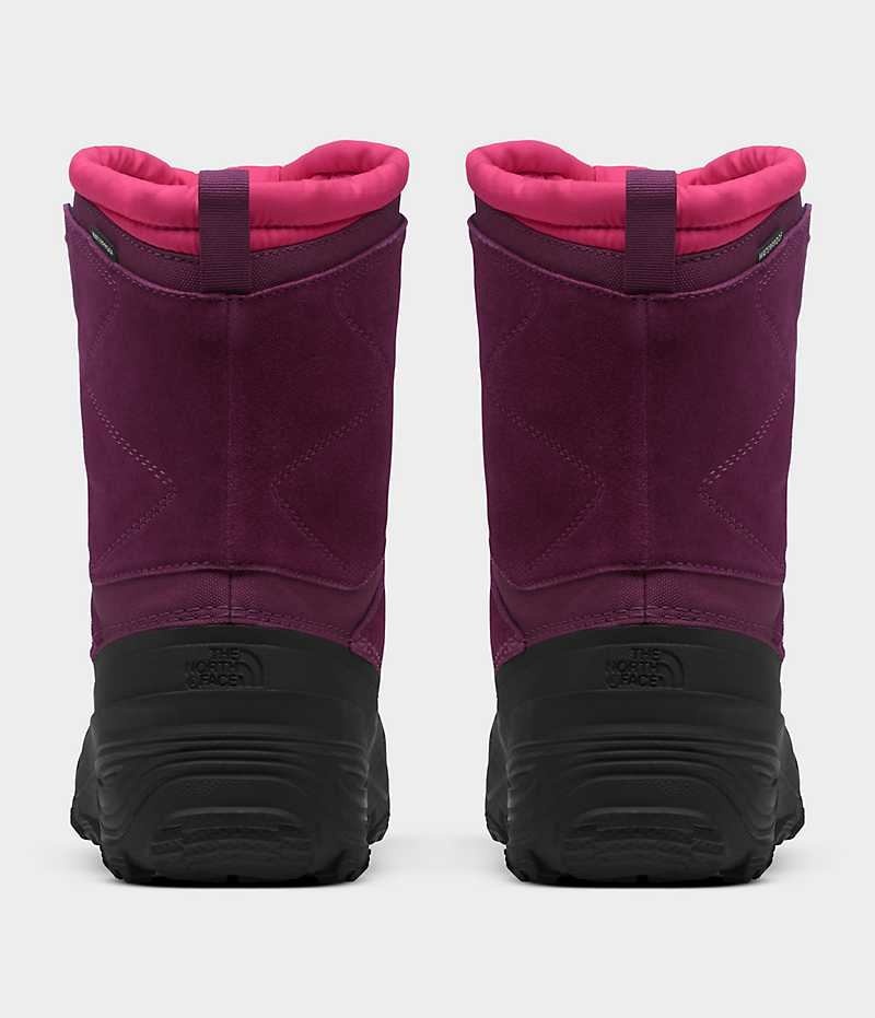 Fuchsia / Black Boys' The North Face Alpenglow V Waterproof Winter Boots | IRELAND PSIJ