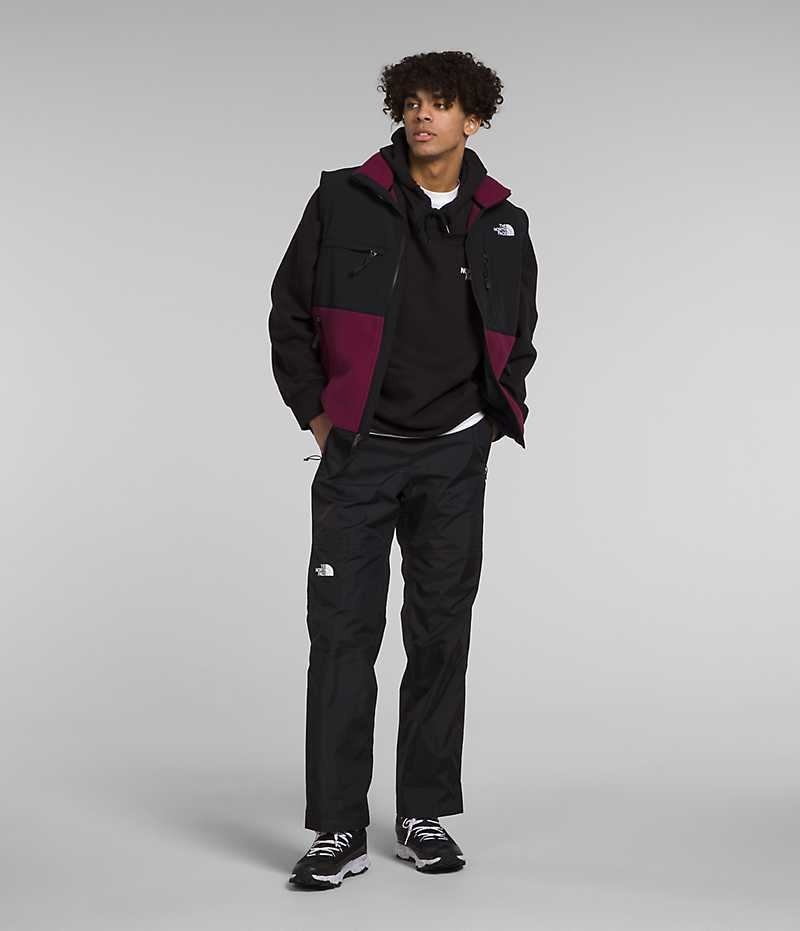 Fuchsia / Black Men's The North Face Denali Vest | DUBLIN ASMJ