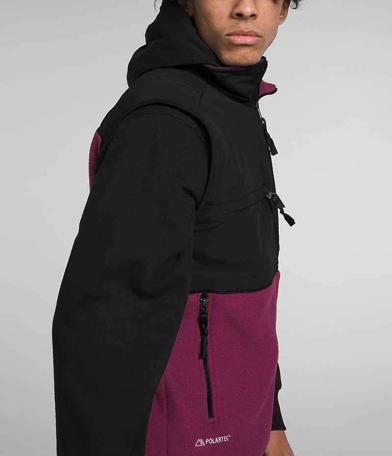 Fuchsia / Black Men's The North Face Denali Vest | DUBLIN ASMJ