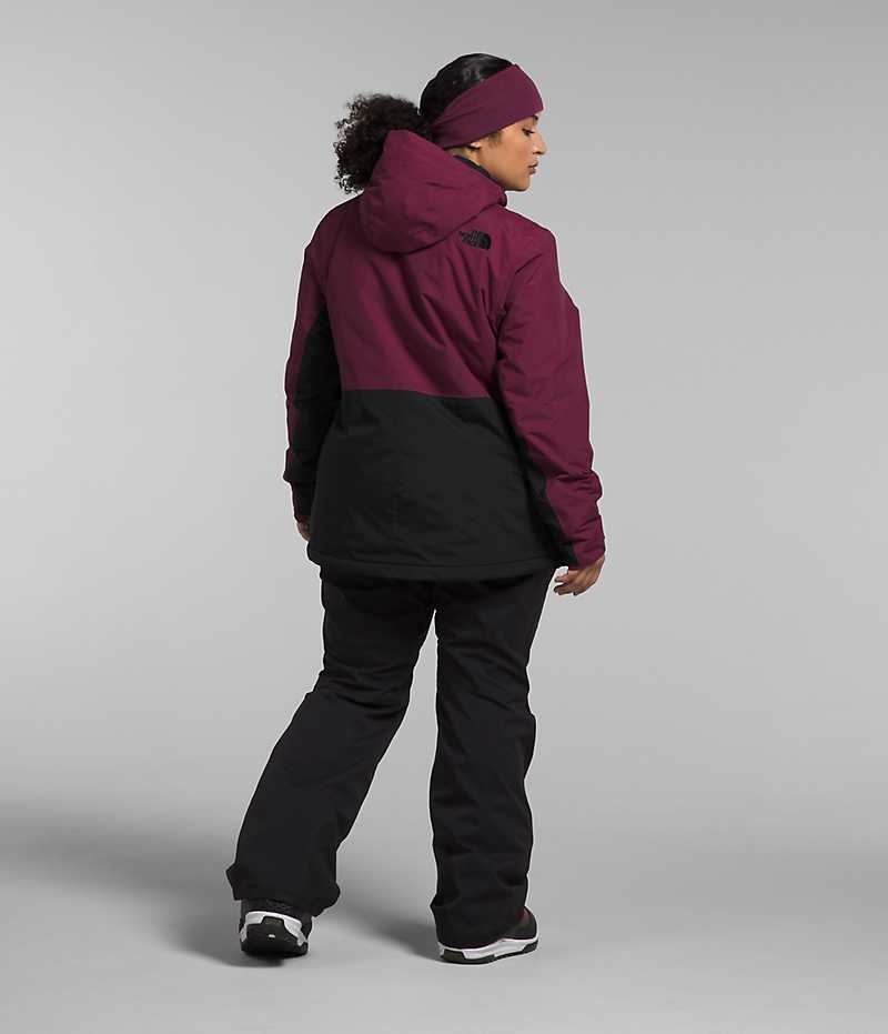 Fuchsia / Black Women's The North Face Plus Freedom Insulated Jacket | IRELAND OXAR