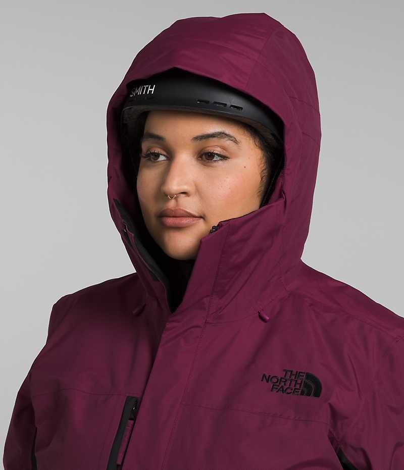 Fuchsia / Black Women's The North Face Plus Freedom Insulated Jacket | IRELAND OXAR