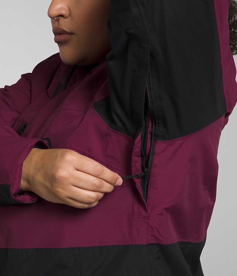 Fuchsia / Black Women's The North Face Plus Freedom Insulated Jacket | IRELAND OXAR