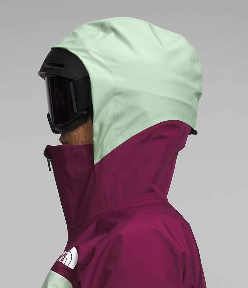 Fuchsia / Mint Women's The North Face Summit Series Verbier GTX Insulated Jacket | DUBLIN AQPG