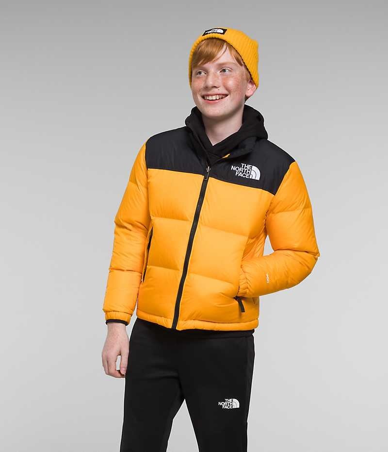 Gold Boys\' The North Face 1996 Retro Nuptse Puffer Jacket | DUBLIN FSOH