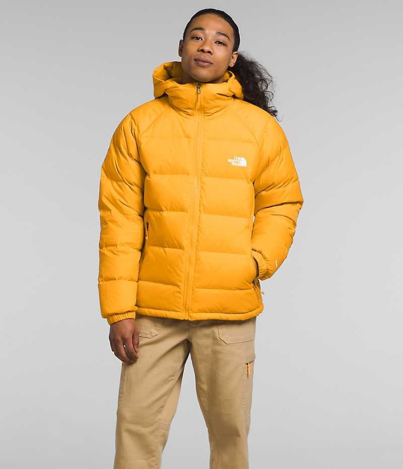 Gold Men\'s The North Face Hydrenalite™ Hoodie Puffer Jacket | DUBLIN SAKT