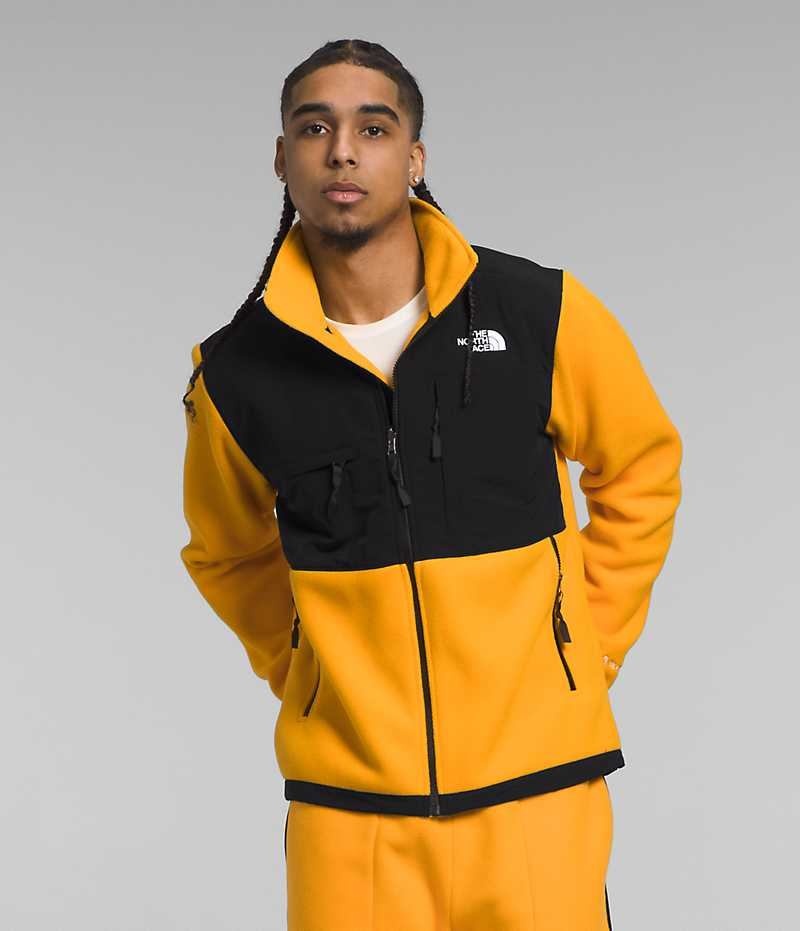 Gold / Black Men\'s The North Face Denali Fleece Jacket | DUBLIN ZMVL