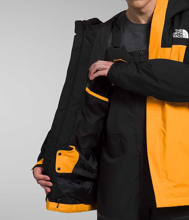 Gold / Black Men's The North Face Freedom Insulated Jacket | IRELAND IPTA