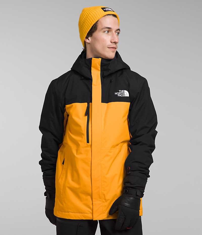 Gold / Black Men\'s The North Face Freedom Insulated Jacket | IRELAND IPTA