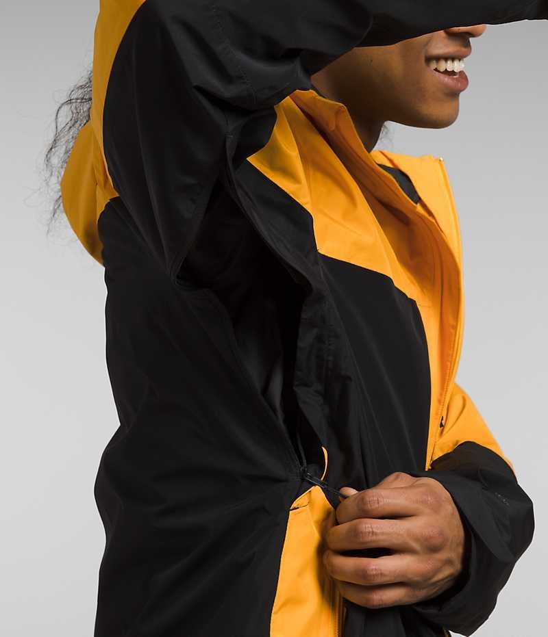 Gold / Black Men's The North Face ThermoBall™ Eco Snow Triclimate® Hooded Jacket | DUBLIN PEGU