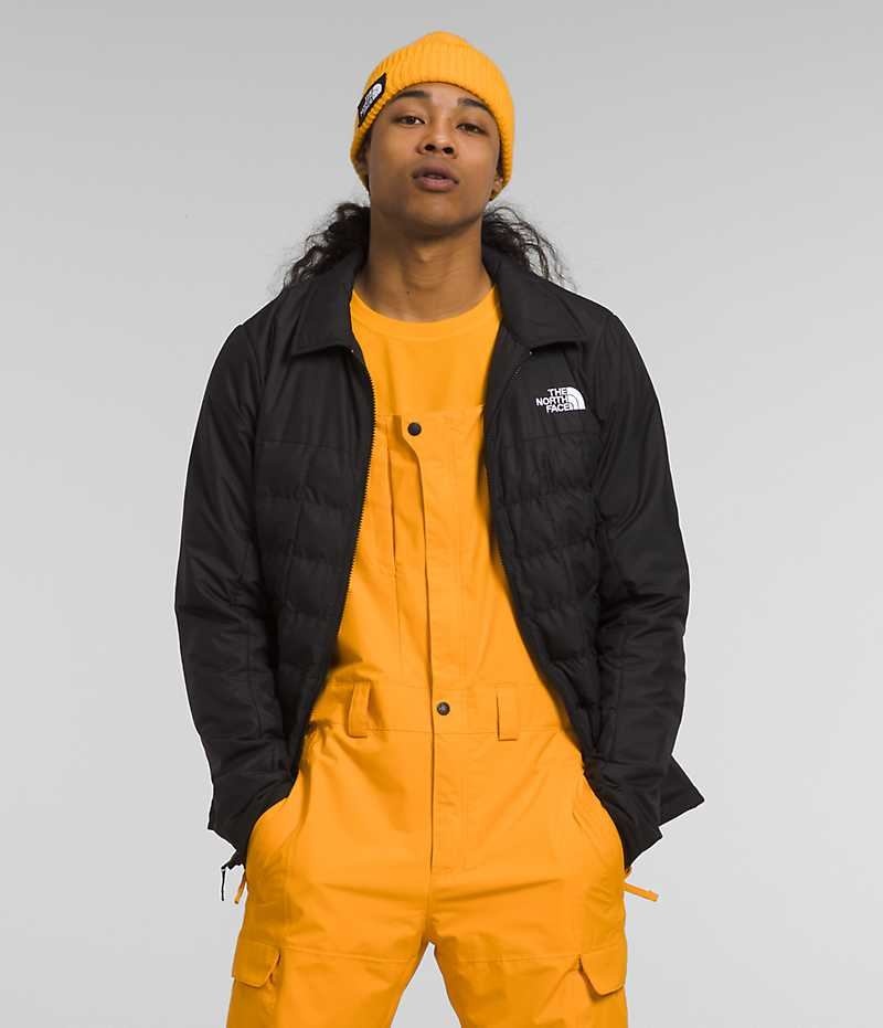 Gold / Black Men's The North Face ThermoBall™ Eco Snow Triclimate® Hooded Jacket | DUBLIN PEGU