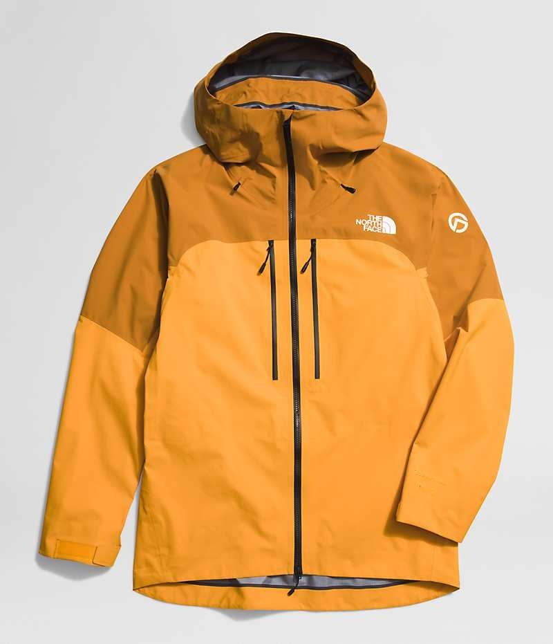 Gold / Yellow Men's The North Face Summit Series Pumori GTX Pro Insulated Jacket | IRELAND HLKO