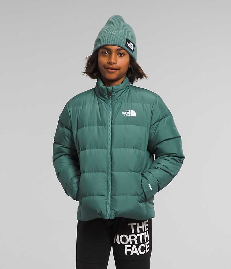 Green Boys\' The North Face Reversible North Puffer Jacket | IRELAND IYGB