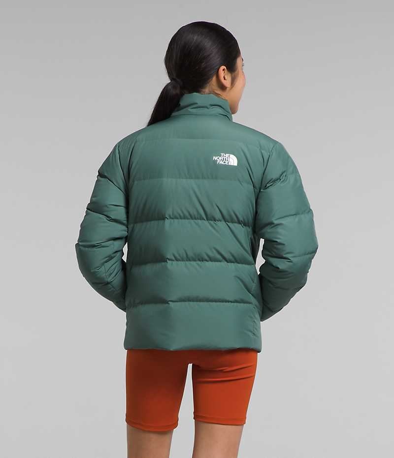 Green Girls'' The North Face Reversible North Puffer Jacket | DUBLIN ONWL