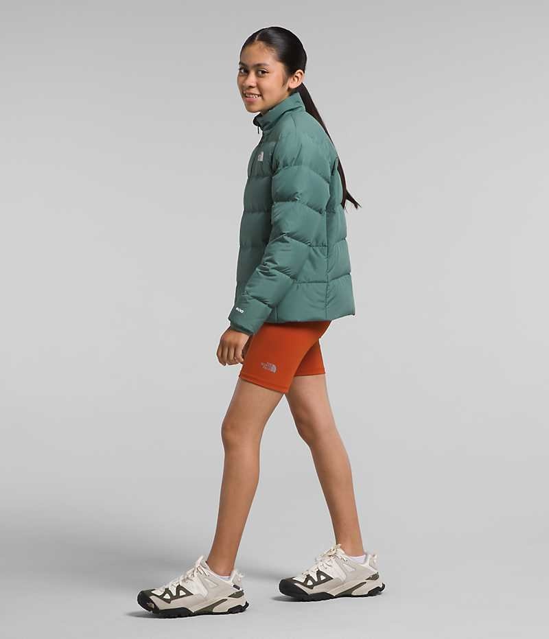 Green Girls'' The North Face Reversible North Puffer Jacket | DUBLIN ONWL