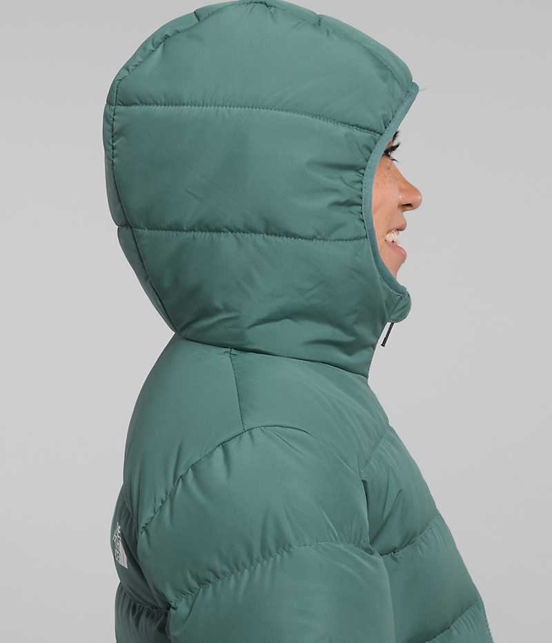 Green Girls'' The North Face Reversible North Hooded Puffer Jacket | DUBLIN OIWH