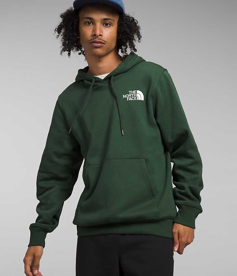 Green Men\'s The North Face Box NSE Pullover Hoodie | IRELAND WFJV