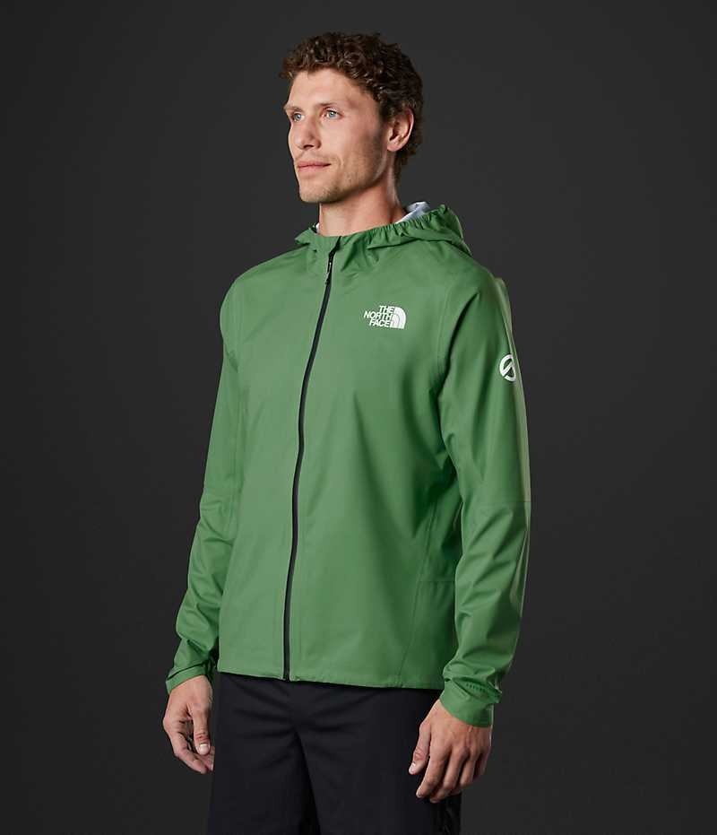 Green Men's The North Face Summit Series Superior FUTURELIGHT™ Rain Jacket | DUBLIN KYOG