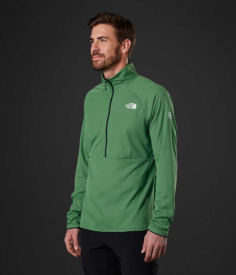 Green Men's The North Face Summit Series FUTUREFLEECE™ LT ½-Zip Pullover | IRELAND VLSJ