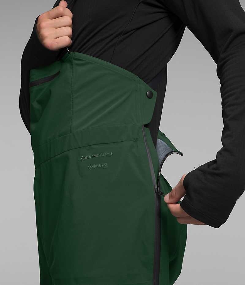 Green Men's The North Face Summit Series Pumori GTX Pro Bib Pants | DUBLIN IJOL