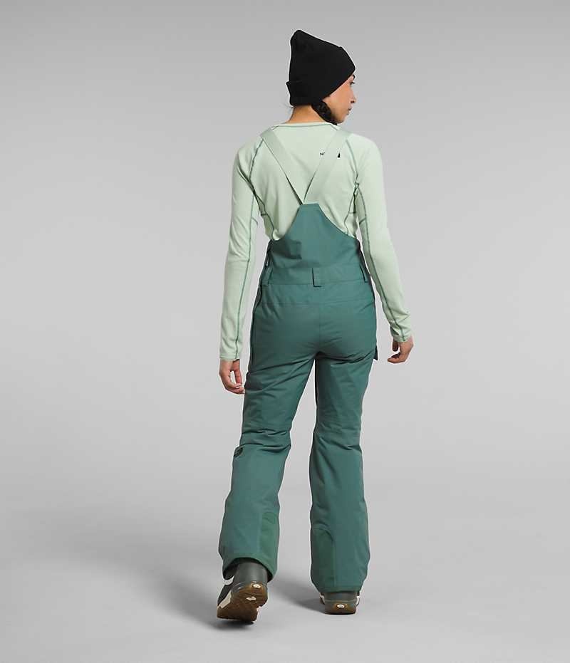 Green Women's The North Face Freedom Insulated Bib Pants | DUBLIN RNEX