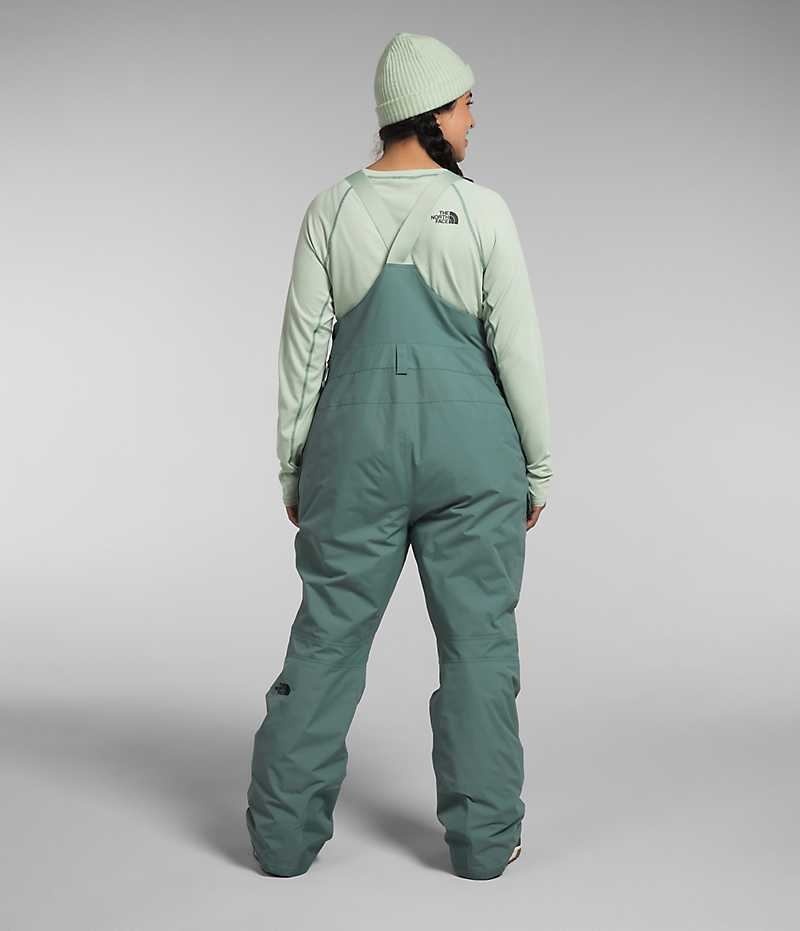 Green Women's The North Face Plus Freedom Insulated Bib Pants | DUBLIN STGV