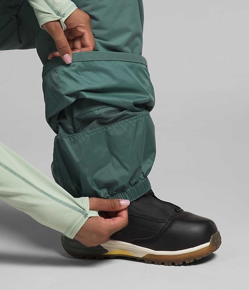 Green Women's The North Face Plus Freedom Insulated Bib Pants | DUBLIN STGV