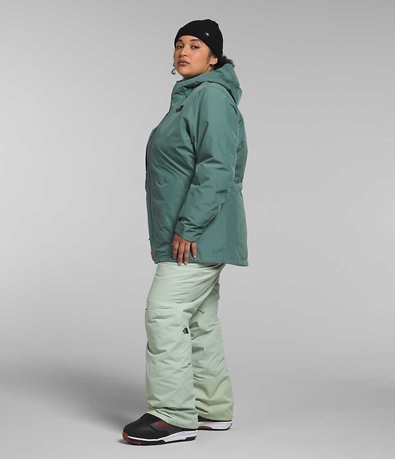 Green Women's The North Face Plus ThermoBall™ Eco Snow Triclimate® Insulated Jacket | DUBLIN SXDT