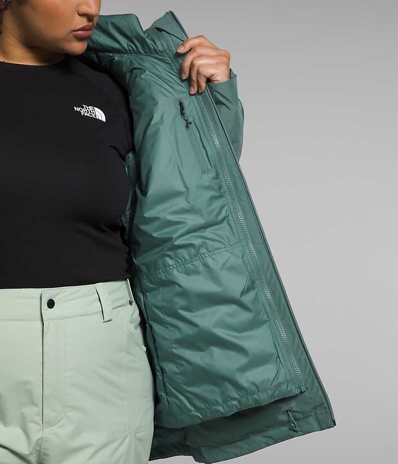 Green Women's The North Face Plus ThermoBall™ Eco Snow Triclimate® Insulated Jacket | DUBLIN SXDT