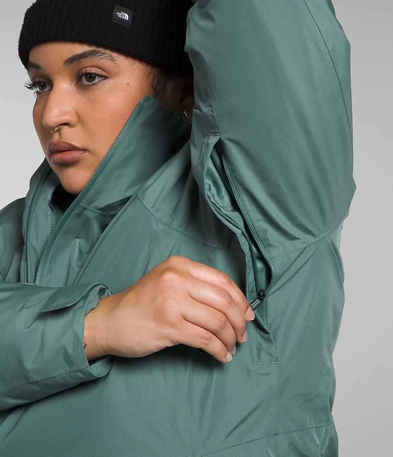 Green Women's The North Face Plus ThermoBall™ Eco Snow Triclimate® Insulated Jacket | DUBLIN SXDT