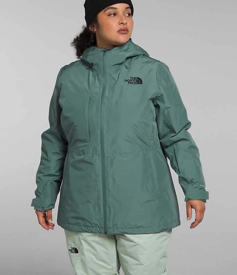 Green Women\'s The North Face Plus ThermoBall™ Eco Snow Triclimate® Insulated Jacket | DUBLIN SXDT