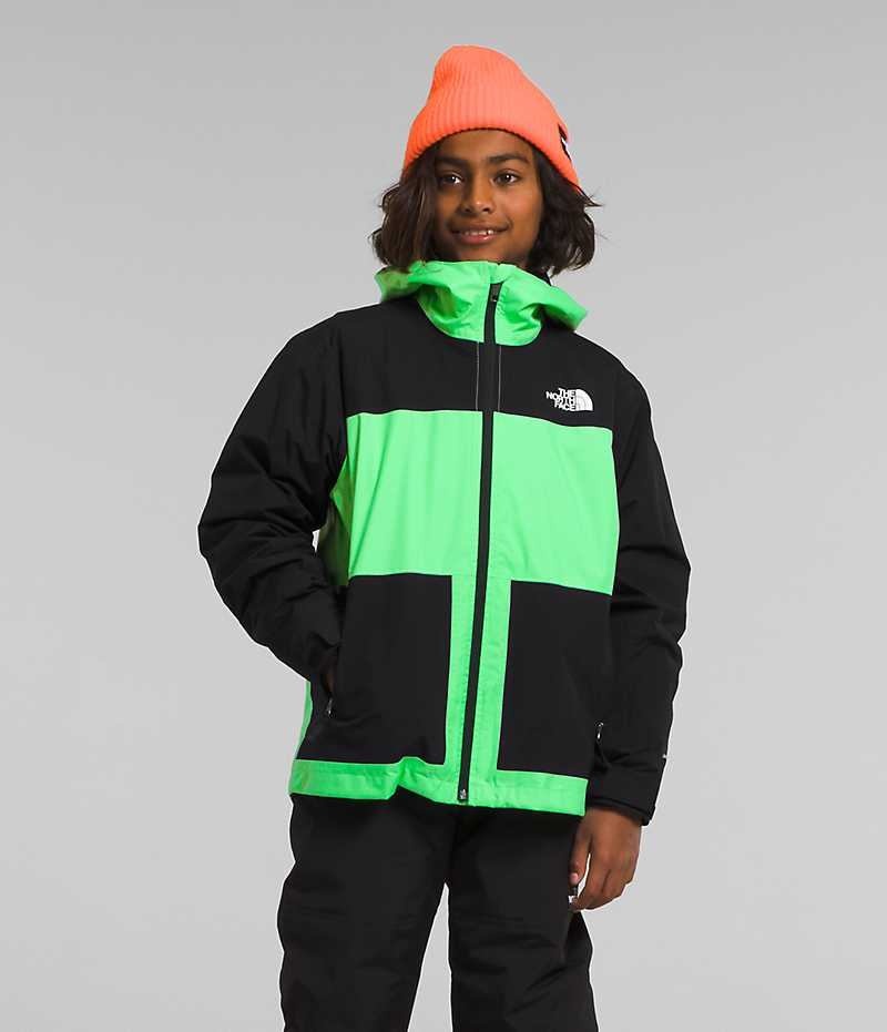 Green / Black Boys\' The North Face Freedom Triclimate® Insulated Jacket | DUBLIN JNMR