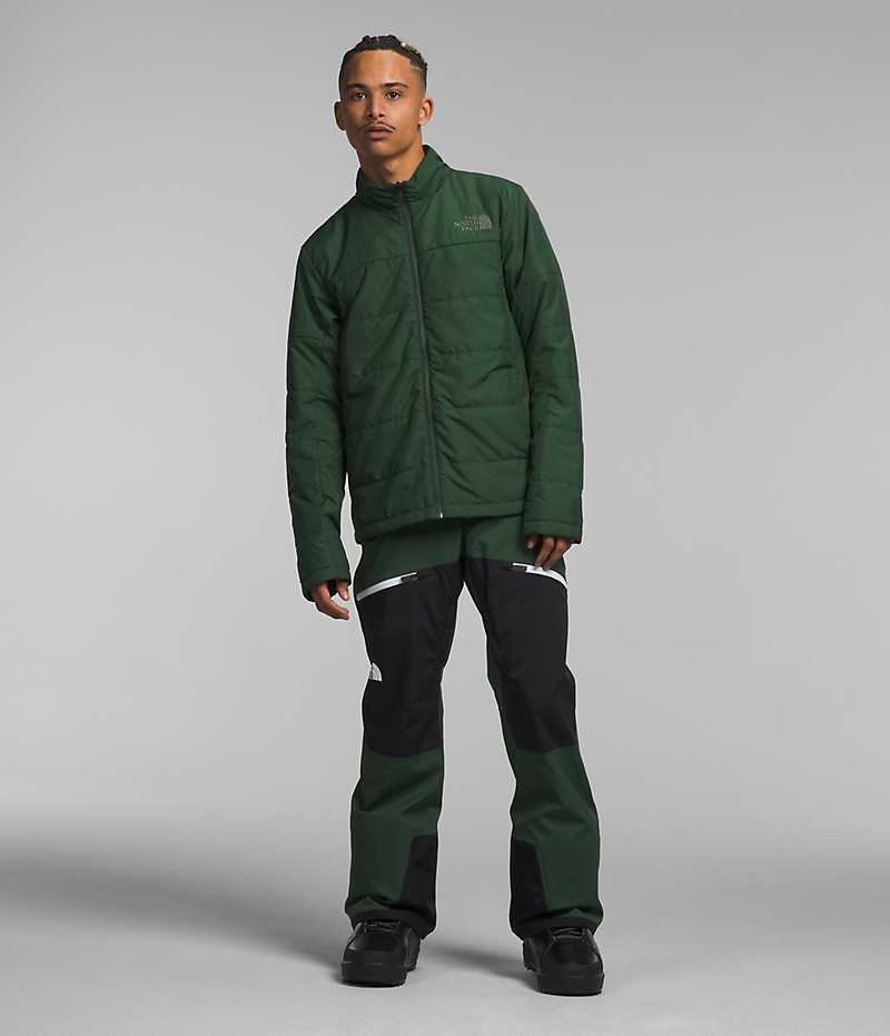 Green / Black Men's The North Face Clement Triclimate® Insulated Jacket | IRELAND MLAF