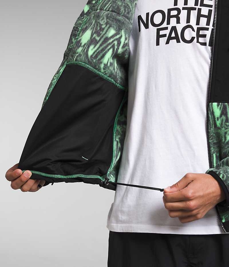 Green / Black Men's The North Face Denali Fleece Jacket | IRELAND ZFRC