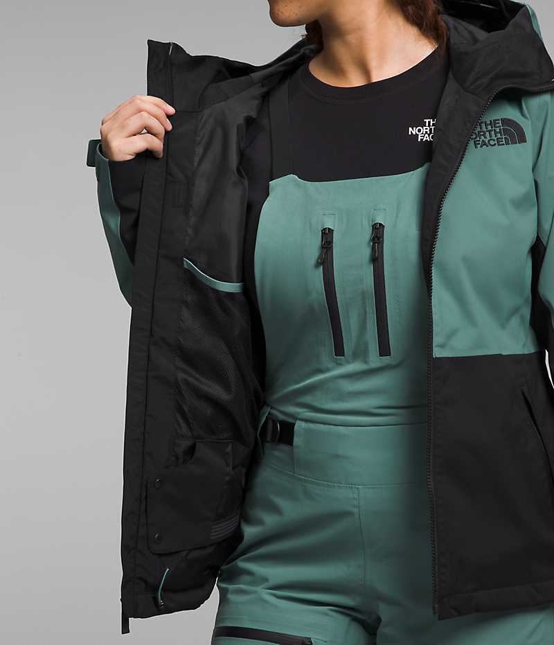 Green / Black Women's The North Face Freedom Stretch Insulated Jacket | DUBLIN GQNZ