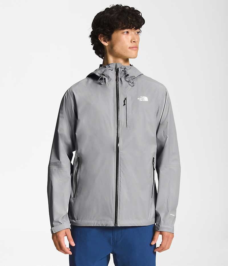 Grey Men\'s The North Face Alta Vista Rain Jacket | IRELAND HDZS