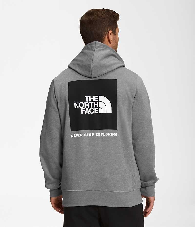 Grey Men\'s The North Face Box NSE Pullover Hoodie | IRELAND IYKA