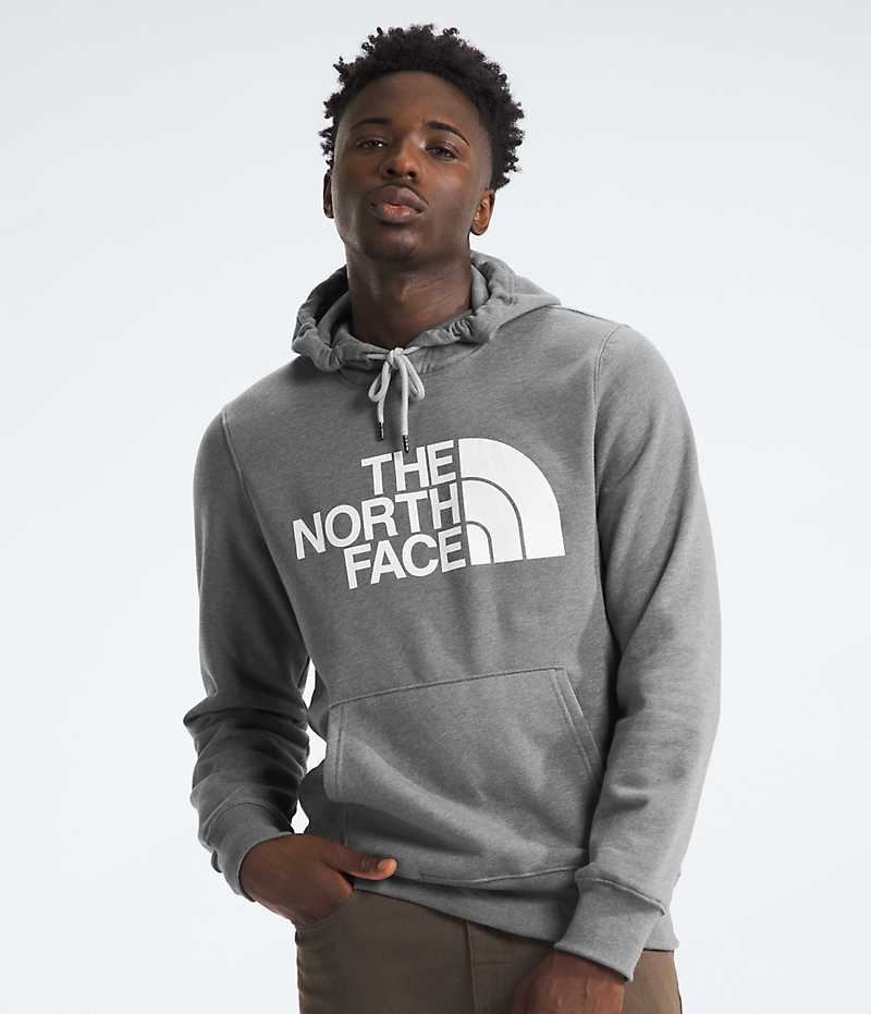 Grey Men\'s The North Face Half Dome Pullover Hoodie | DUBLIN TBFP