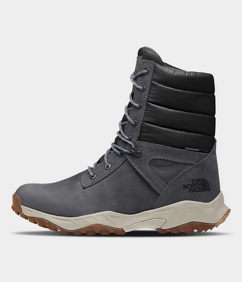 Grey Men\'s The North Face ThermoBall™ Zip-Up Winter Boots | IRELAND IECZ