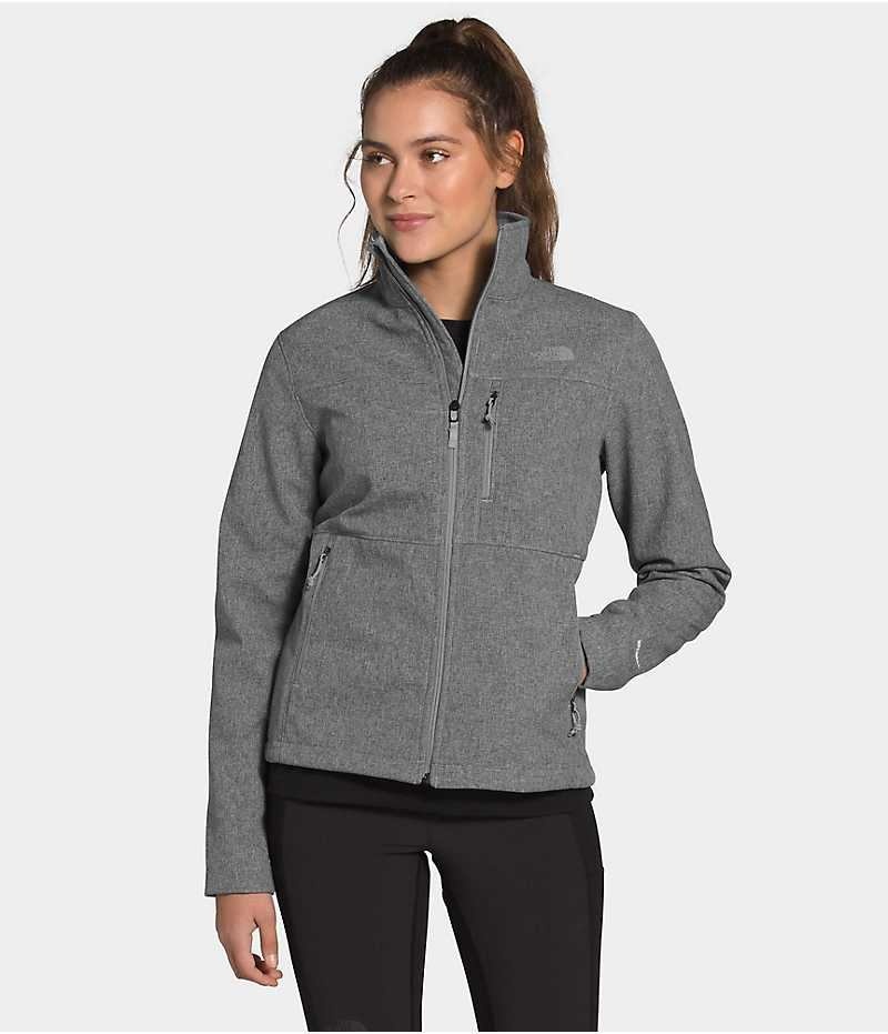 Grey Women\'s The North Face Apex Bionic Softshell Jacket | DUBLIN DIEN