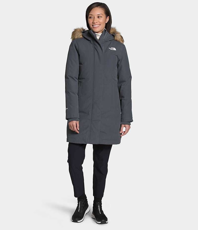 Grey Women\'s The North Face Arctic Coat | DUBLIN DPKN