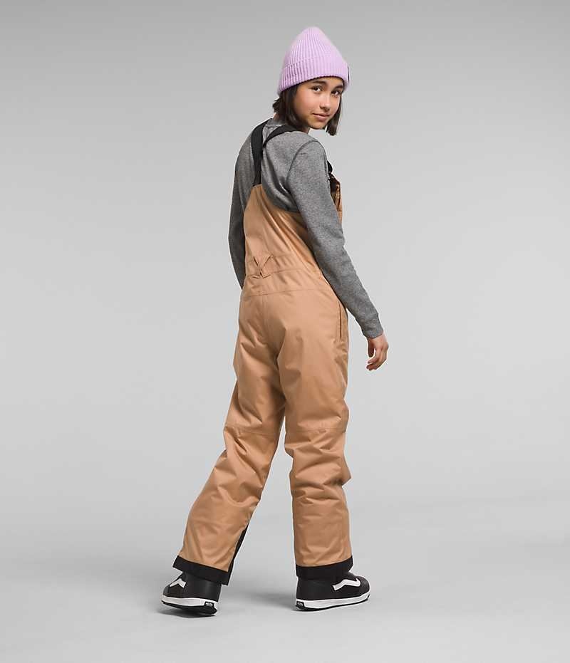 Khaki Girls'' The North Face Freedom Insulated Bib Pants | DUBLIN WEYR