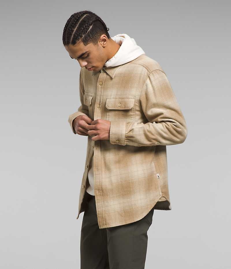 Khaki Men's The North Face Arroyo Flannel Shirt | DUBLIN EKCT