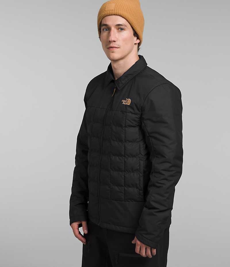 Khaki Men's The North Face ThermoBall™ Eco Snow Triclimate® Hooded Jacket | IRELAND LGUC