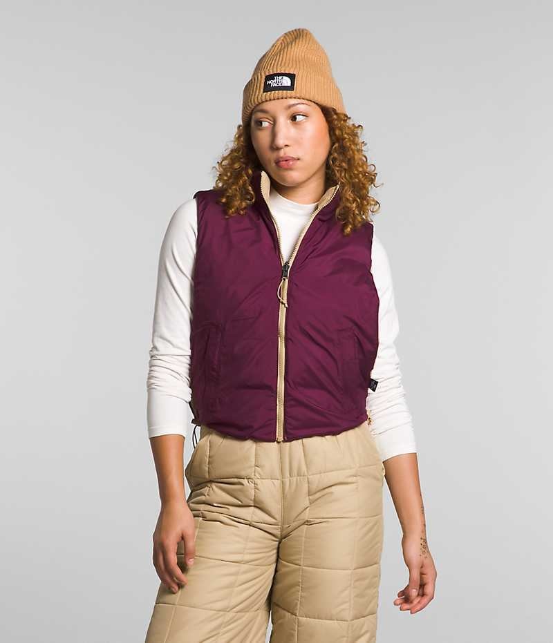 Khaki Women's The North Face Lhotse Reversible Vest | IRELAND PSDH