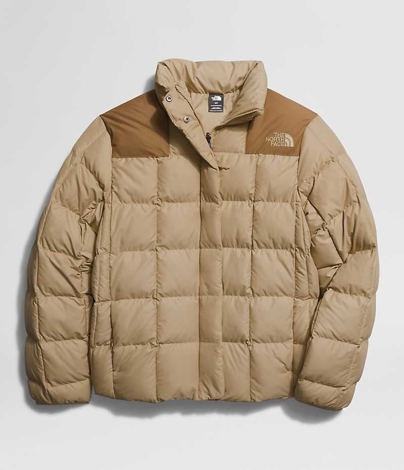 Khaki Women's The North Face Lhotse Reversible Puffer Jacket | DUBLIN LCNZ