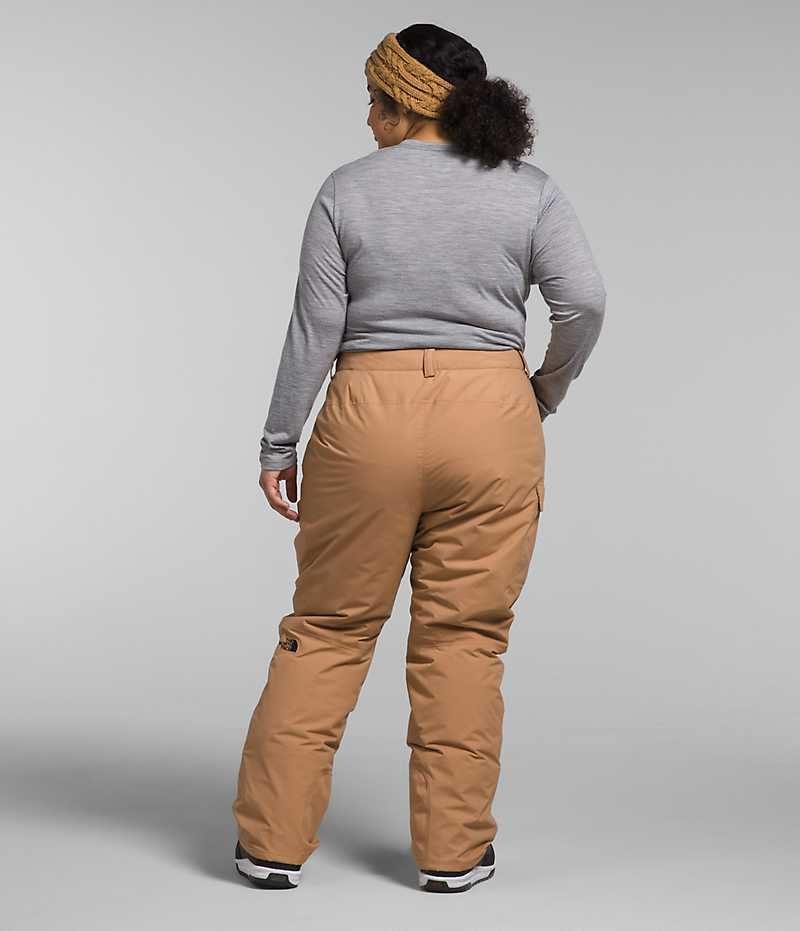 Khaki Women's The North Face Plus Freedom Insulated Pants | IRELAND DKCZ