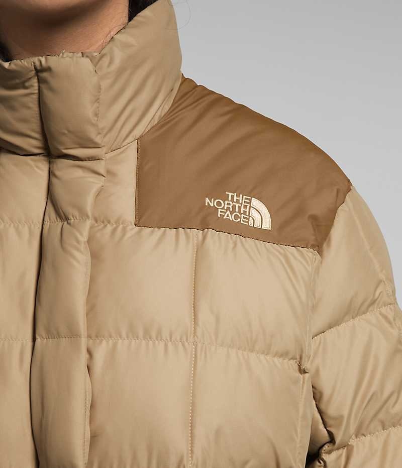 Khaki Women's The North Face Plus Lhotse Reversible Puffer Jacket | DUBLIN HQSC