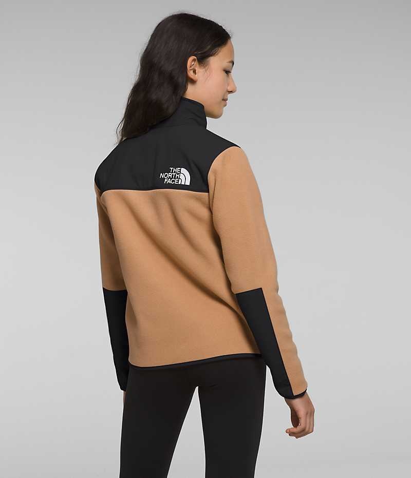 Khaki / Black Girls'' The North Face Denali Fleece Jacket | DUBLIN TBEV