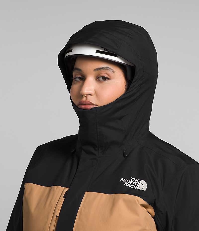 Khaki / Black Women's The North Face Plus Freedom Insulated Jacket | DUBLIN FLWH