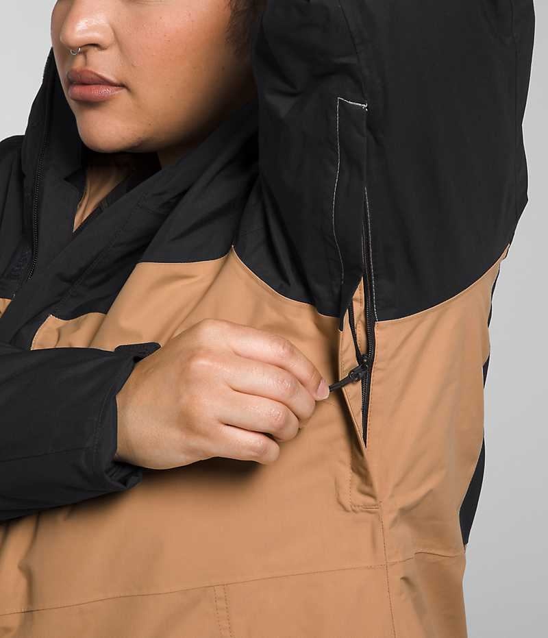 Khaki / Black Women's The North Face Plus Freedom Insulated Jacket | DUBLIN FLWH